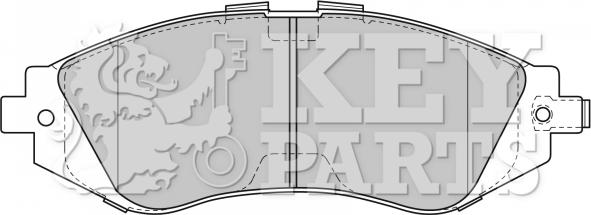 Key Parts KBP1881 - Bremžu uzliku kompl., Disku bremzes autodraugiem.lv