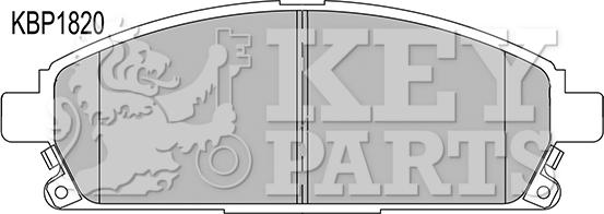 Key Parts KBP1820 - Bremžu uzliku kompl., Disku bremzes autodraugiem.lv