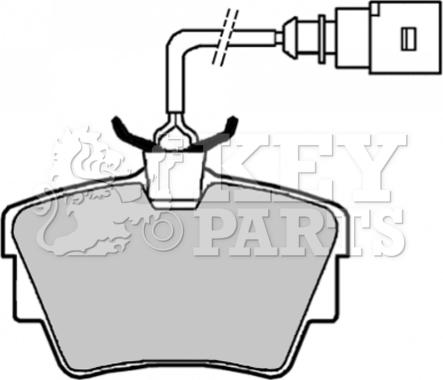 Key Parts KBP1822 - Bremžu uzliku kompl., Disku bremzes autodraugiem.lv