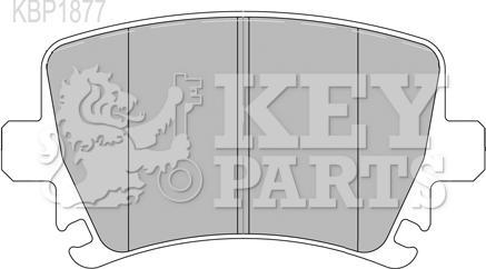 Key Parts KBP1877 - Bremžu uzliku kompl., Disku bremzes autodraugiem.lv