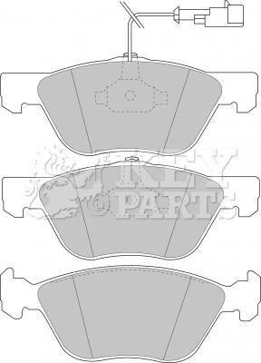 Key Parts KBP1396 - Bremžu uzliku kompl., Disku bremzes autodraugiem.lv