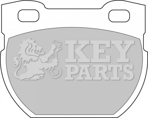 Key Parts KBP1250 - Bremžu uzliku kompl., Disku bremzes autodraugiem.lv