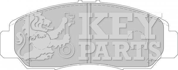 Key Parts KBP1741 - Bremžu uzliku kompl., Disku bremzes autodraugiem.lv