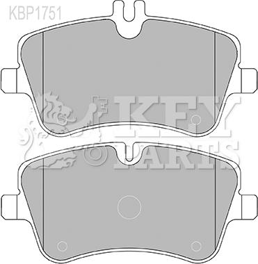 Key Parts KBP1751 - Bremžu uzliku kompl., Disku bremzes autodraugiem.lv