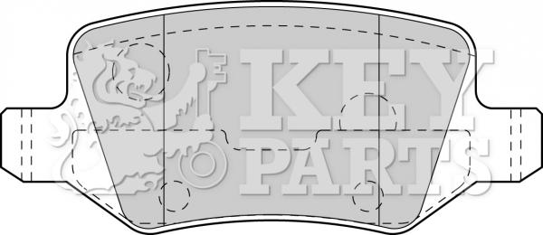 Key Parts KBP1753 - Bremžu uzliku kompl., Disku bremzes autodraugiem.lv