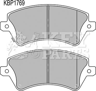 Key Parts KBP1769 - Bremžu uzliku kompl., Disku bremzes autodraugiem.lv