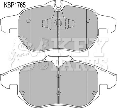 Key Parts KBP1765 - Bremžu uzliku kompl., Disku bremzes autodraugiem.lv