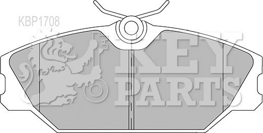 Key Parts KBP1708 - Bremžu uzliku kompl., Disku bremzes autodraugiem.lv