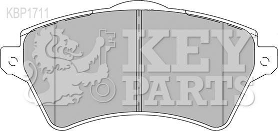 Key Parts KBP1711 - Bremžu uzliku kompl., Disku bremzes autodraugiem.lv