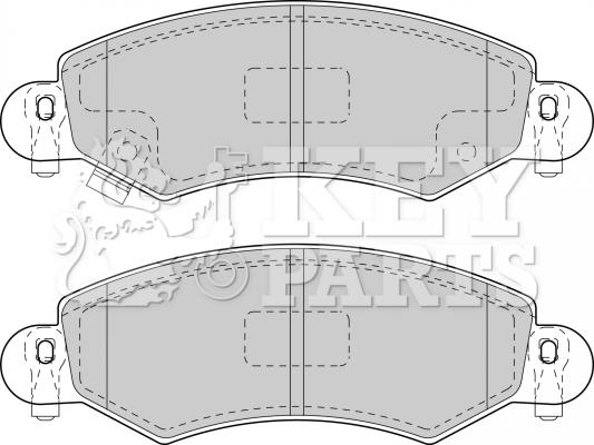 Key Parts KBP1713 - Bremžu uzliku kompl., Disku bremzes autodraugiem.lv