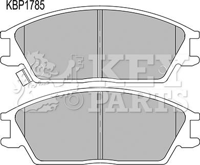 Key Parts KBP1785 - Bremžu uzliku kompl., Disku bremzes autodraugiem.lv