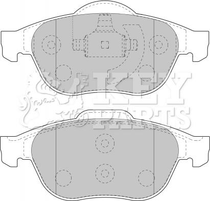 Key Parts KBP1731 - Bremžu uzliku kompl., Disku bremzes autodraugiem.lv