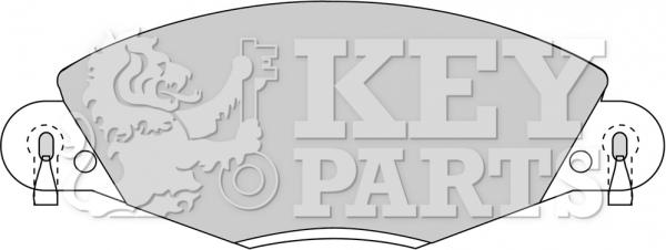 Key Parts KBP1723 - Bremžu uzliku kompl., Disku bremzes autodraugiem.lv