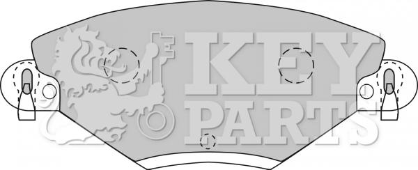 Key Parts KBP1722 - Bremžu uzliku kompl., Disku bremzes autodraugiem.lv