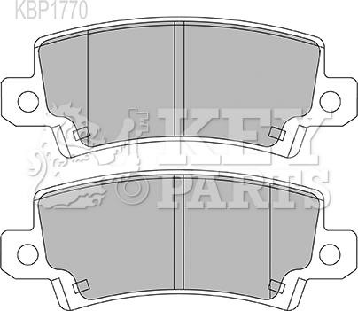 Key Parts KBP1770 - Bremžu uzliku kompl., Disku bremzes autodraugiem.lv