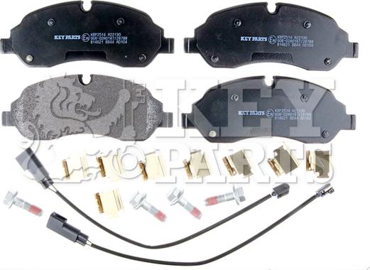 Key Parts KBP2514 - Bremžu uzliku kompl., Disku bremzes autodraugiem.lv