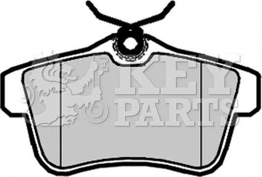 Key Parts KBP2095 - Bremžu uzliku kompl., Disku bremzes autodraugiem.lv