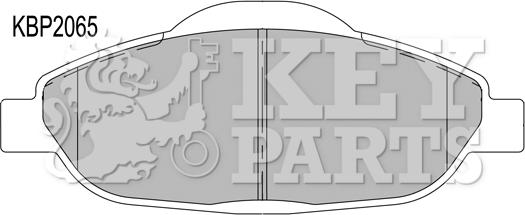 Key Parts KBP2065 - Bremžu uzliku kompl., Disku bremzes autodraugiem.lv