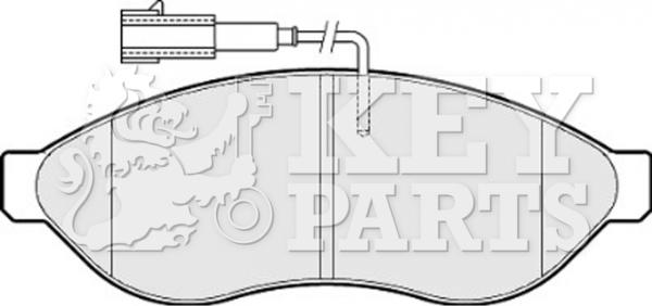 Key Parts KBP2001 - Bremžu uzliku kompl., Disku bremzes autodraugiem.lv