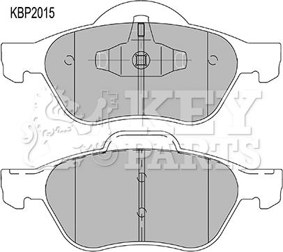 Key Parts KBP2015 - Bremžu uzliku kompl., Disku bremzes autodraugiem.lv