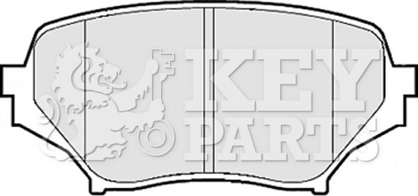 Key Parts KBP2075 - Bremžu uzliku kompl., Disku bremzes autodraugiem.lv