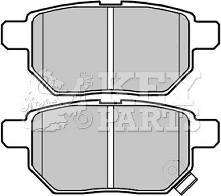 Key Parts KBP2070 - Bremžu uzliku kompl., Disku bremzes autodraugiem.lv