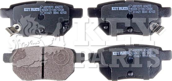 Key Parts KBP2070 - Bremžu uzliku kompl., Disku bremzes autodraugiem.lv