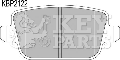 Key Parts KBP2122 - Bremžu uzliku kompl., Disku bremzes autodraugiem.lv