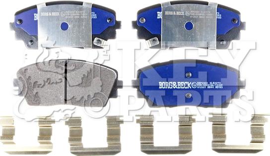 Key Parts KBP2332 - Bremžu uzliku kompl., Disku bremzes autodraugiem.lv