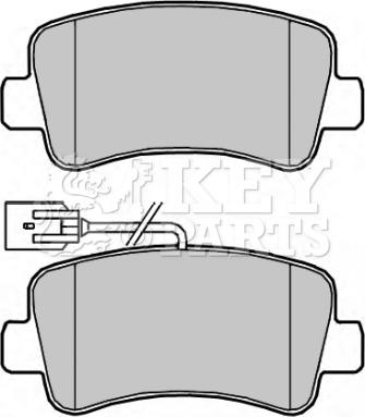 Key Parts KBP2267 - Bremžu uzliku kompl., Disku bremzes autodraugiem.lv