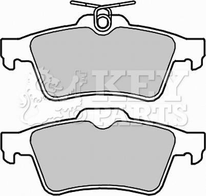 Key Parts KBP2288 - Bremžu uzliku kompl., Disku bremzes autodraugiem.lv