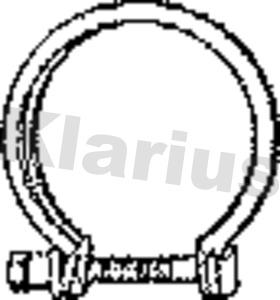 Klarius 430587 - Savienojošie elementi, Izplūdes gāzu sistēma autodraugiem.lv