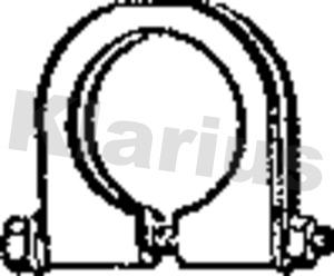 Klarius 430015 - Savienojošie elementi, Izplūdes gāzu sistēma autodraugiem.lv