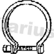 Klarius 430896 - Savienojošie elementi, Izplūdes gāzu sistēma autodraugiem.lv