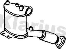 Klarius 390547 - Nosēdumu / Daļiņu filtrs, Izplūdes gāzu sistēma autodraugiem.lv