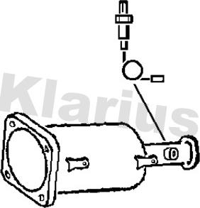 Klarius 390192 - Nosēdumu / Daļiņu filtrs, Izplūdes gāzu sistēma autodraugiem.lv