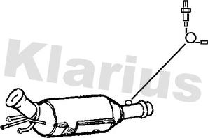 Klarius 390106 - Nosēdumu / Daļiņu filtrs, Izplūdes gāzu sistēma autodraugiem.lv