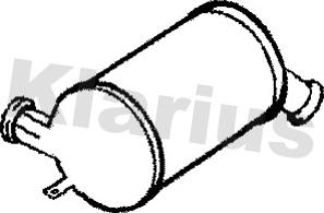 Klarius 390132 - Nosēdumu / Daļiņu filtrs, Izplūdes gāzu sistēma autodraugiem.lv