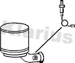 Klarius 390253 - Nosēdumu / Daļiņu filtrs, Izplūdes gāzu sistēma autodraugiem.lv