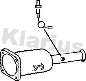 Klarius 390193 - Nosēdumu / Daļiņu filtrs, Izplūdes gāzu sistēma autodraugiem.lv