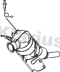 Klarius 390127 - Nosēdumu / Daļiņu filtrs, Izplūdes gāzu sistēma autodraugiem.lv