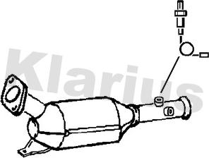 Klarius 399071 - Nosēdumu / Daļiņu filtrs, Izplūdes gāzu sistēma autodraugiem.lv