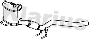 Klarius 390204 - Nosēdumu / Daļiņu filtrs, Izplūdes gāzu sistēma autodraugiem.lv