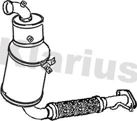 Klarius 390790 - Nosēdumu / Daļiņu filtrs, Izplūdes gāzu sistēma autodraugiem.lv