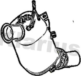 Klarius 390740 - Nosēdumu / Daļiņu filtrs, Izplūdes gāzu sistēma autodraugiem.lv
