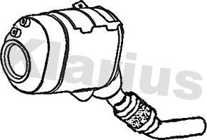 Klarius 390735 - Nosēdumu / Daļiņu filtrs, Izplūdes gāzu sistēma autodraugiem.lv