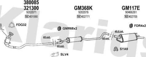 Klarius 391106U - Izplūdes gāzu sistēma autodraugiem.lv