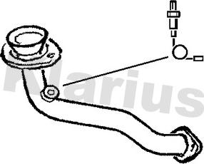 Klarius 301096 - Izplūdes caurule autodraugiem.lv