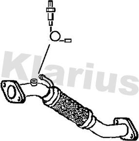 Klarius 302137 - Izplūdes caurule autodraugiem.lv