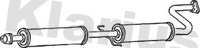 Klarius 260295 - Vidējais izpl. gāzu trokšņa slāpētājs autodraugiem.lv